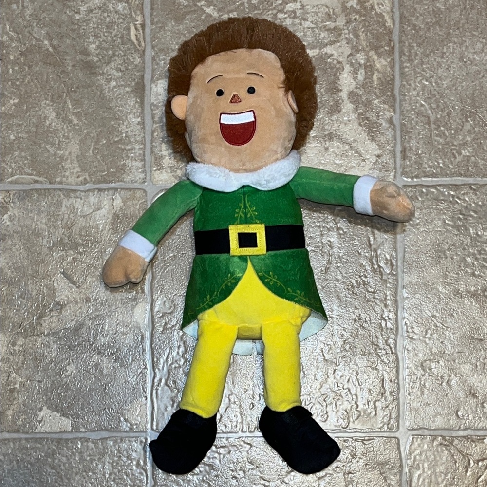 ELF Plush Toy with Green and Yellow Outfit